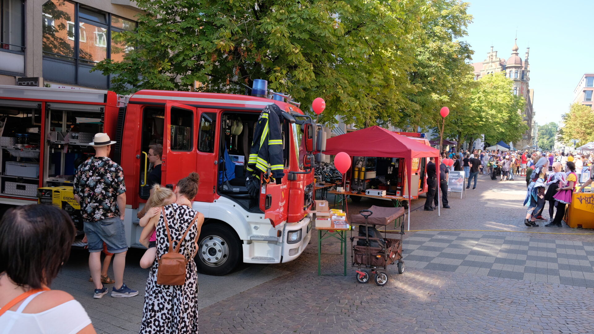 Feuerwehrauto südliche Kronenstraße